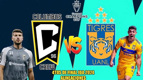 Alineaciones De Columbus Crew Vs Tigres Por Los Cuartos De Final Ida