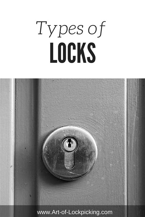 Types Of Locks The Complete Guide Locks Type Lock