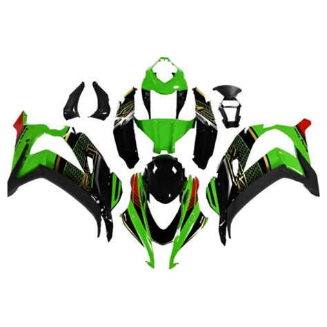 Injection Green Black Fairing Kit For Kawasaki Ninja Zx R