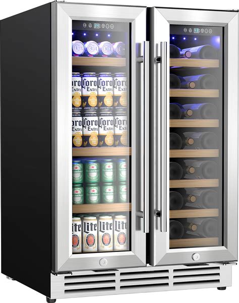 Amazon EUHOMY Wine And Beverage Refrigerator 24 Inch Dual Zone