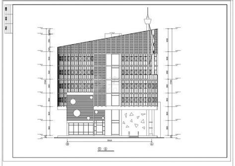 某地区餐厅建筑设计cad施工图纸餐厅土木在线