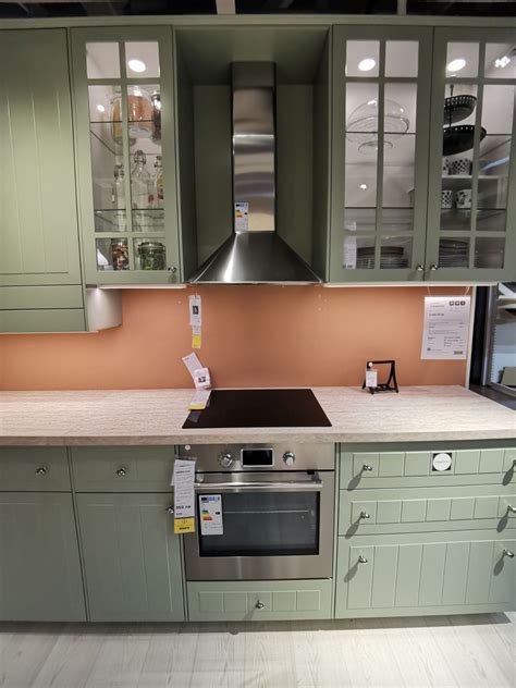 fresh modern ikeas stensund light green kitchen fronts