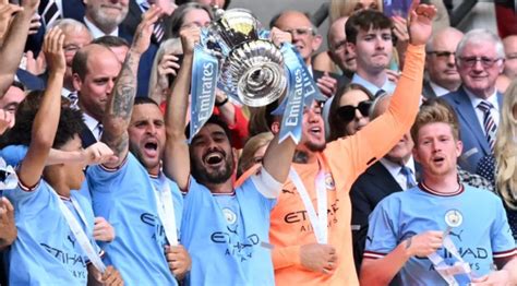 Man City Beat Man Utd To Win Fa Cup To Keep Treble Dreams Alive