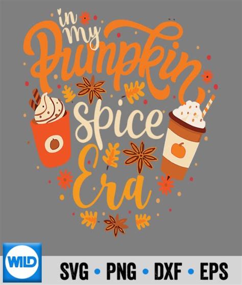 Spice Fall Autumn Svg Groovy In My Pumpkin Spice Era Pumpkin Spice