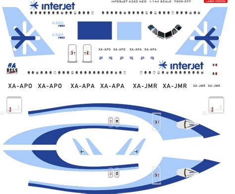 8aDecs Decals Catalogue INTERJET A320 NEO