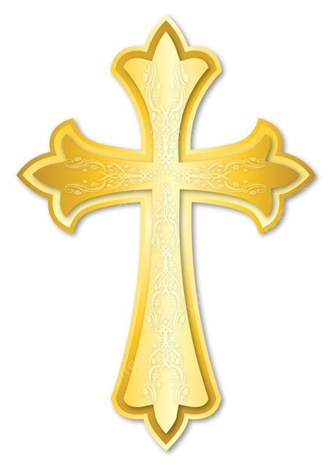 Jesus Christ Cross Vector Png Images Cross Jesus Christ Gold Floral