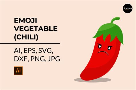 Emoji – Vegetable Chili #11 Graphic by crownstudio · Creative Fabrica