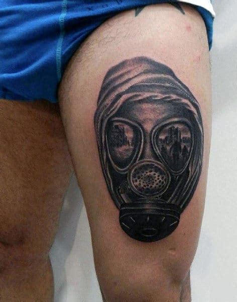 100 Gas Mask Tattoo Designs For Men - Breath Of Fresh Ideas