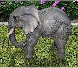 Amazon Hi Line Gift Ltd Elephant With Trunk Down Statue Patio