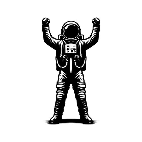 Premium Vector Astronaut Silhouette Vector