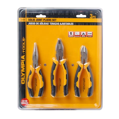 Olympia Tools 10 727 3 Piece Solid Joint Pliers Set