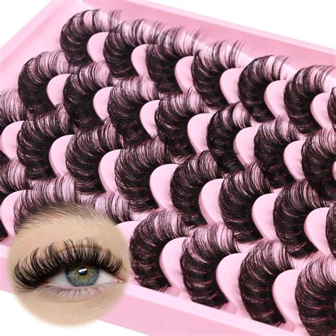 Amazon False Lashes D Curl Eyelashes Russian Strip Lashes Cat Eye