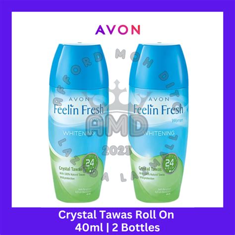 Avon Feelin Fresh Anti Perspirant Roll On Deodorant Crystal Tawas