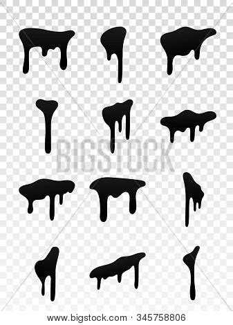 Drip Paint Set Ink Vector Photo Free Trial Bigstock Clip Art