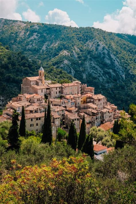 beautiful hilltop villages  nice france happily