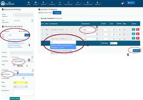 Sistema De Ventas Detallado Basico Con Facturación Electrónica Erp Pos