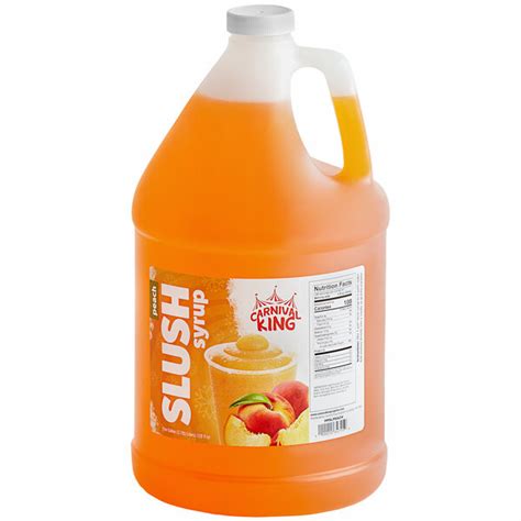 Carnival King Gallon Peach Slushy Concentrate Case