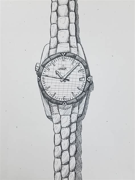 Рисунок для срисовки часы