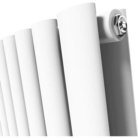 ELEGANT 1600 X 480 Mm White Vertical Column Rads Double Oval Panel