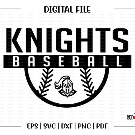 Knights Baseball Svg Baseball Lace Download File Dxf Eps Etsy