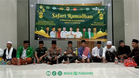 Safari Ramadhan Perdana MWC NU Pungging Gandeng Forkompinca Dan Ormas