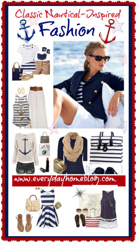 Summer Nautical Fashion At The Everyday Home Nautical Outfits Nautical