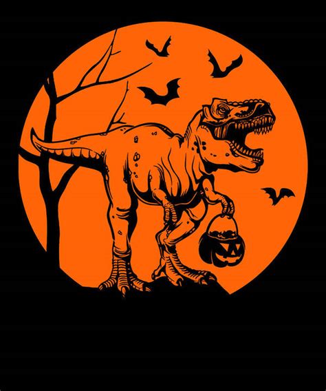 T Rex Pumpkin Carving Stencil