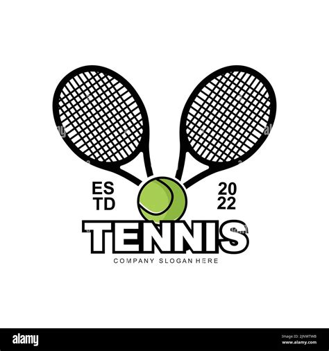 Tennis Court Olympic Sport Logo Vector Padel Illustration Design