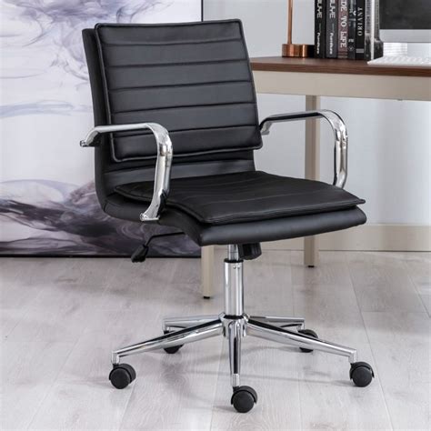 Milara Faux Leather Office Chair Black