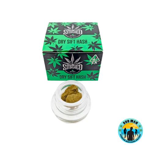 Smashed Dry Sift Hash 1 Gram Bud Man Orange County Dispensary Delivery