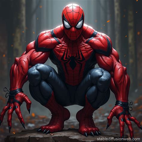 Spider Man Venom Muscle Growth Stable Diffusion Online