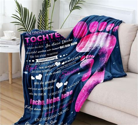 Weihnachtsgeschenk Tochter Kuscheldecke Flauschige An Unsere Tochter