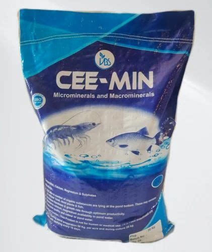 Feed Supplement Cee Min Aqua Minerals Packaging Type Bag Packaging