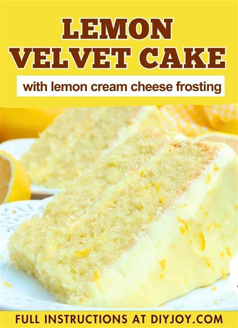 Lemon Velvet Cake With Lemon Cream Cheese Frosting Artofit