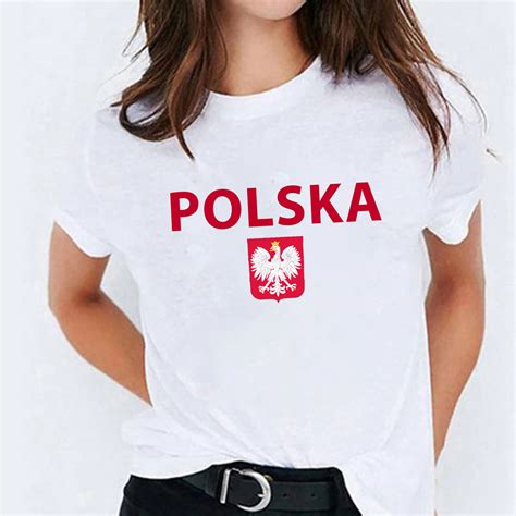 Koszulka Kibica Damska POLSKA POLISH ALPHA PL