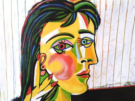 Copy Of The Author Picasso Portrait Of Dora Maar Oil On Canvas Oil Painting Dora Maar Replica