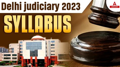 Delhi Judiciary Syllabus 2023 DJS Exam Pattern Delhi Judicial