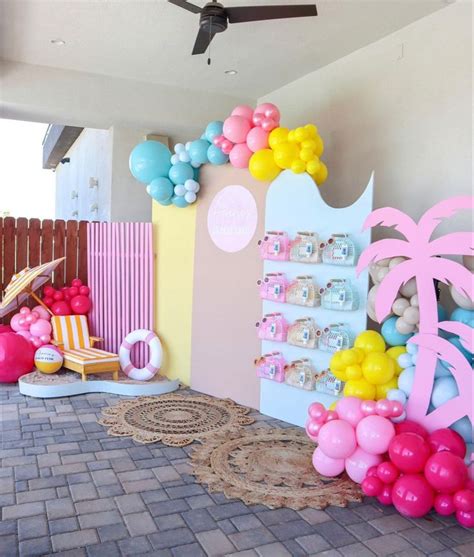 Beach Club Birthday Party Barbie Pool Party Barbie Theme Party