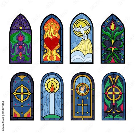 Fantasy Stained Glass Windows Book Print Renaissance Architecture