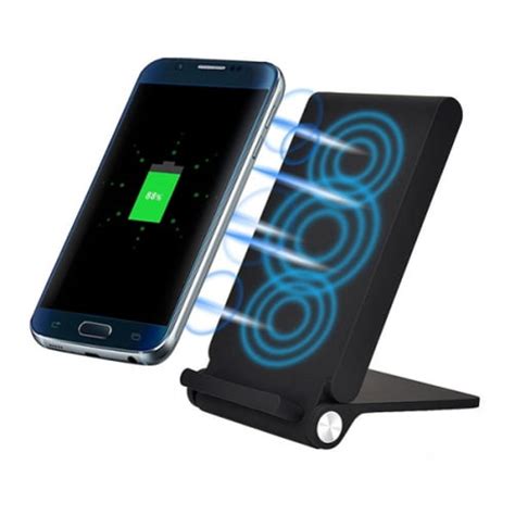 10w Fast Wireless Charger For Samsung Galaxy S22 Ultra Plus Phones Folding Stand 3 Coils