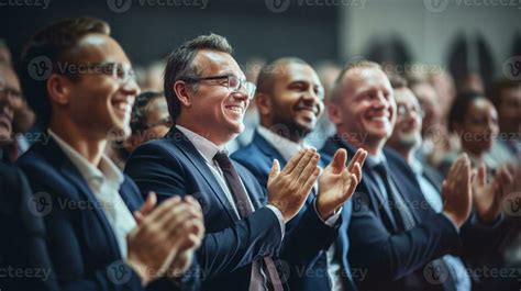 Business People Clapping At Conference Stock Photo At Vecteezy