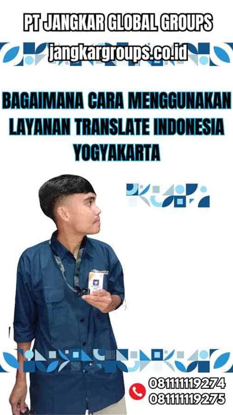 Translate Indonesia Yogyakarta Jangkar Global Groups