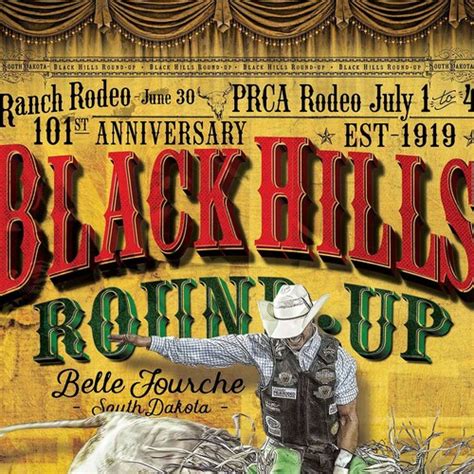 101st Black Hills Round Up Rodeo Poster Etsy