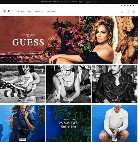 Guess Online Store Pampermy