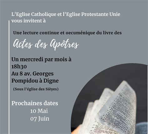 Digne Lecture Continue Des Actes Des Ap Tres Protestants De Haute