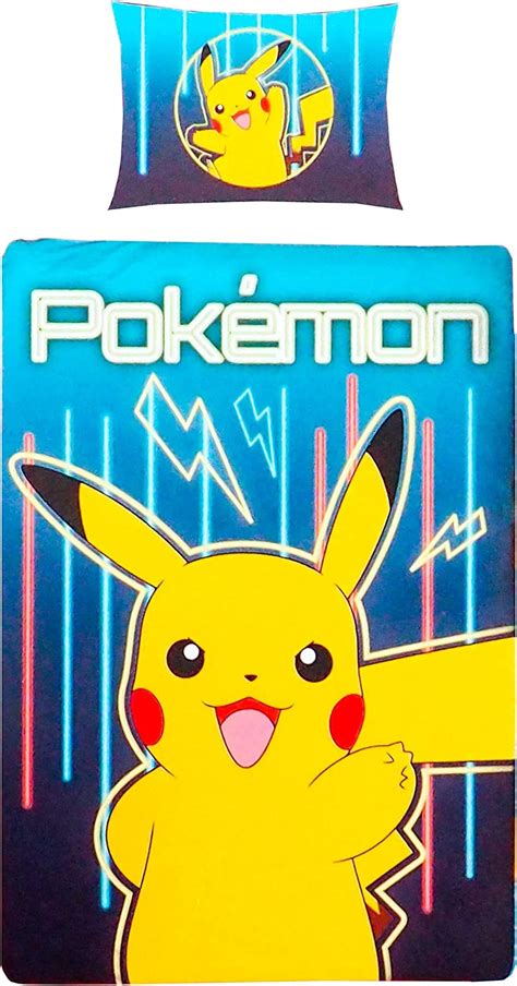 Halantex Pokemon POK 419BL Parure De Lit 100 Coton 140 X 200 Cm 70