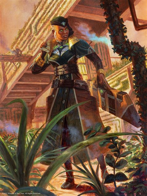 Vivien On The Hunt MtG Art From Streets Of New Capenna Set By Jake