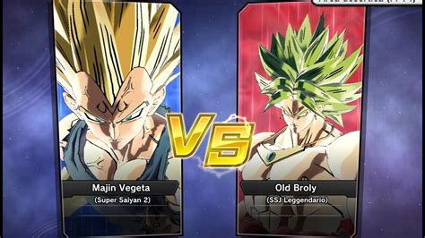 XV2 Requested Match PC Majin Vegeta Super Saiyan 2 Vs Old Broly