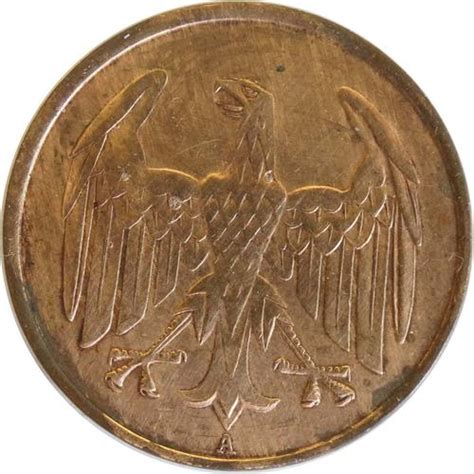 Deutschland Reichspfennig Kursm Nze A Kupfer Ss Euro