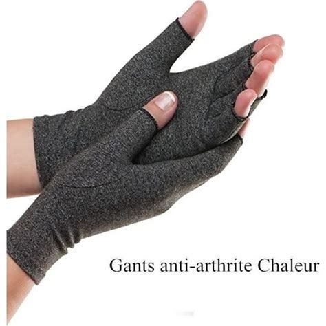 Gants Anti Arthrite Chaleur Et Compression Pour Soulager La Douleur De